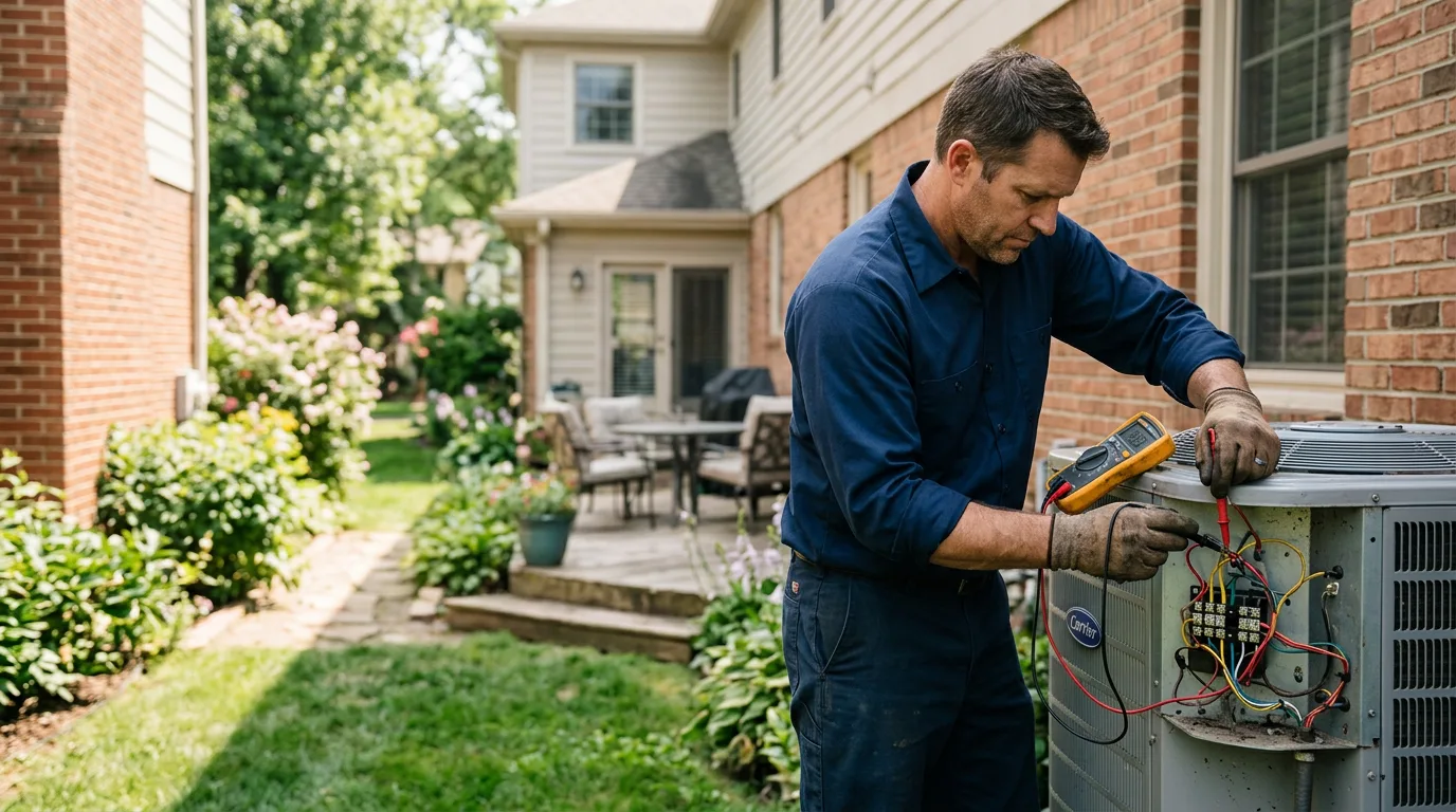 HVAC technician working near Hill City, KS